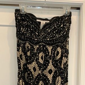 DVF tube top velvet dress